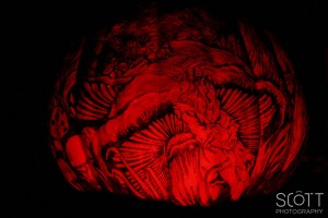 Alice in Wonderland Pumpkin Carving - Jack-O-Lantern Spectacular - Roger Williams Park Zoo - 2014