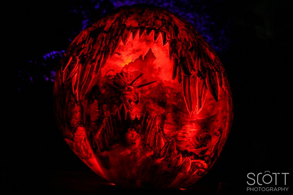 Dinosaurs Pumpkin Carving - Jack-O-Lantern Spectacular - Roger Williams Park Zoo - 2014