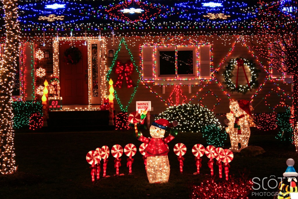 Christmas Lights on Gillette Street, Fairhaven, MA